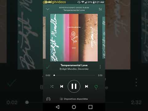 Temperamental love [Spotify Lyric video] - Bridgit Mendler ft Devontee