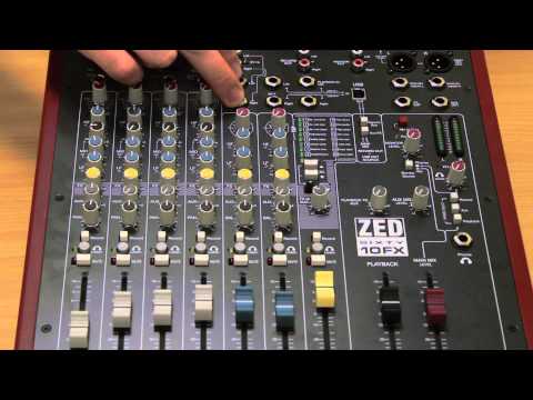 ALLEN & HEATH ZED-60/14FX 14 Channel USB Compact Live Recording Audio Mixer image 7