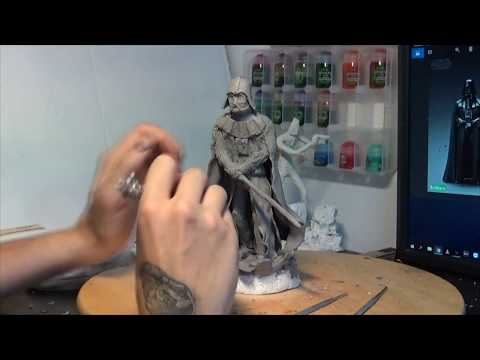 ► timelapse part 4 ◄ Darth Vader figurine - Finishing details