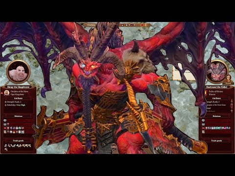 Skarbrand's Friendly lines for Ogres. Total War Warhammer 3