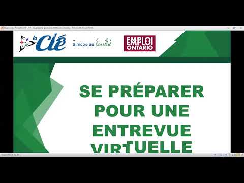 Se préparer pour une entrevue virtuelle