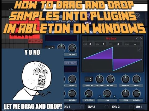 How to drag and drop audio files into Serum, Vital and other plugins in Ableton on Windows