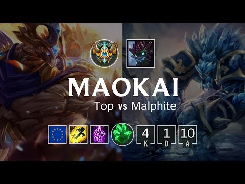 Maokai Top vs Malphite - EUW Challenger Patch 8.22