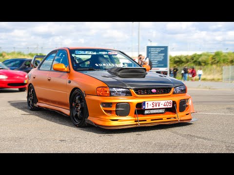 Modified Subaru Impreza GC8 STI | Accelerations, Loud Sounds, ...
