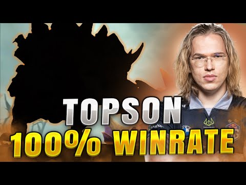 TOPSON spamming THIS Hero on 7.34 Patch - 100% Winrate