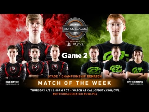 CWL Stage 2 Week 1 Match of the Week | Optic Gaming vs Rise Nation | Game 2 S&D