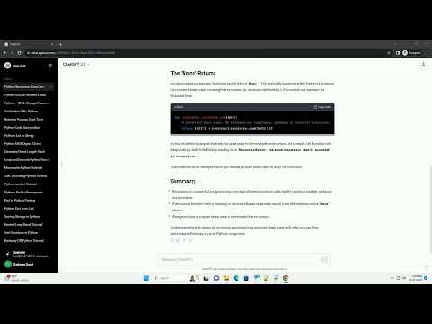 Python Recursion With List Returns None