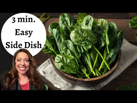 Sautéed Spinach With Garlic Recipe | Sautéed Spinach Recipe | Fast And Easy Side dish With Spinach