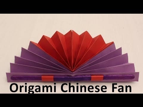 How to make an Origami Chinese Fan