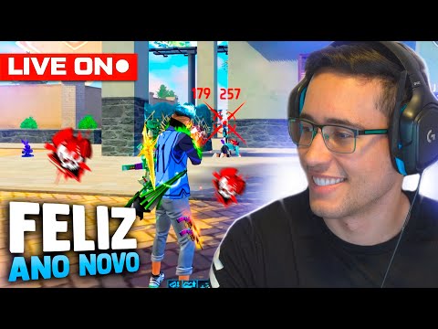 ULTIMA LIVE DO ANO ! QUASE 99 MIL KILLS 🔴 FREE FIRE AO VIVO 🔴 LEVELUP FF MOBILE
