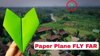 How To Make A Paper Airplane That Flies Far | Paper Plane Easy