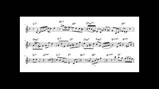 The scene is clean (Clifford Brown solo transcription)