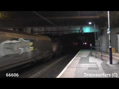 Freightliner Class 66 No. 66606 on 4E07 Fiddlers Ferry P.S - Hunslet Yard on 20.05.17 - HD