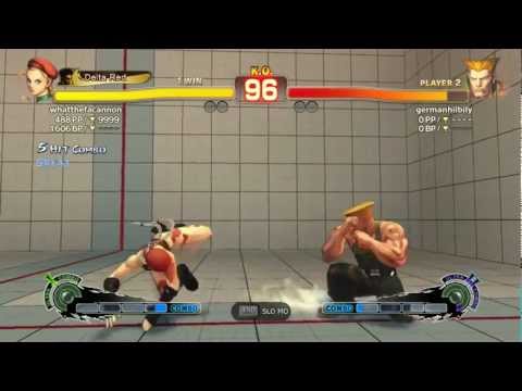 SSF4 AE: whatthefacannon (Cammy) vs germanhilbily (Guile)