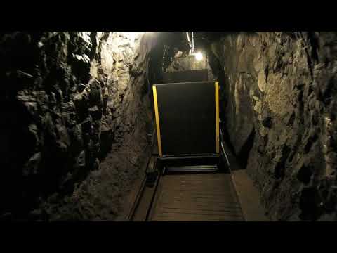 Schrägaufzug im Fort Cindey - Talfahrt 2020