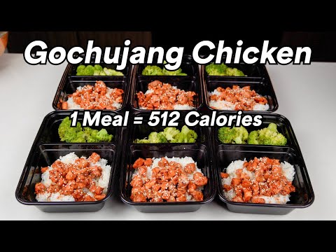 FAST Low Calorie Gochujang Chicken Recipe: Meal Prep Series