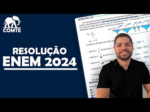 Questão 170 | Prova Verde ENEM 2024 | Um aeroporto disponibiliza o serviço de transporte gratuito