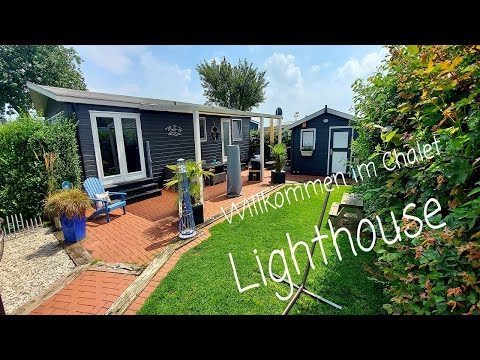 RUNDGANG: Chalet Lighthouse am Rhederlaag NL (nur 50 m Hundestrand) - 5 Personen, 3 Hunde, Zaun uvm