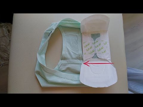 How to put a sanitary pad  into panty during your period