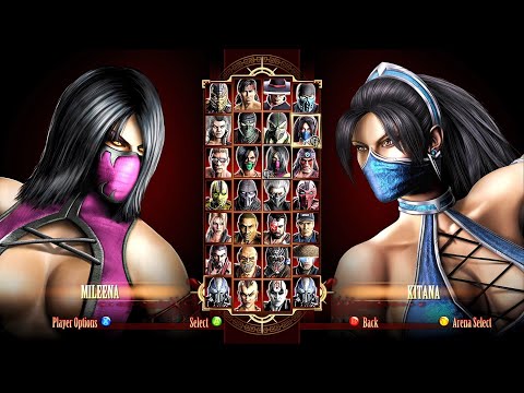 MILEENA VS KITANA MORTAL KOMBAT 9 KOMPLETE EDITION GAMEPLAY