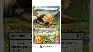 Happy Easter! Sazh's Chocobo by FZ AlteredArt #chocobo #finalfantasy #mtg #mtgart #magicthegathering