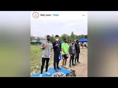 Gara di Velocità Cadetti Samuele Ciogli 11 aprile 2021 Nissolino Area Roma FIDAL Lazio 80 mt.