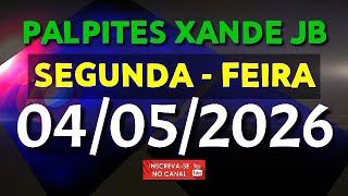 PALPITE DIA 04/05/2026 | JOGO DO BICHO TODAS AS LOTERIAS 