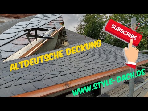 Altdeutsche Deckung in Delbrück bei Paderborn - Schieferdecker Spezialisten - Der Kirchendachdecker