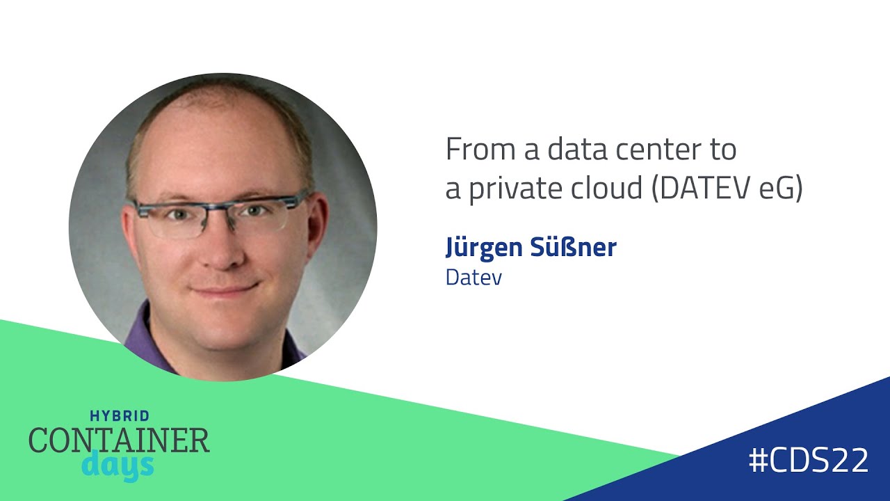 From a data center to a private cloud (DATEV eG) - Jürgen Sußner, DATEV