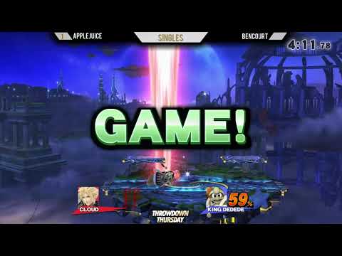 TT16 [Wii U] - AppleJuice (Cloud) vs Bencourt (King Dedede) - Losers Round 1