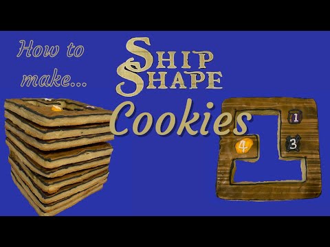 Board Game Bakes: How to make Shipshape tile rum cookies!