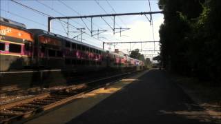preview picture of video 'Commuter Rail, Regional and Acela at Hyde Park'