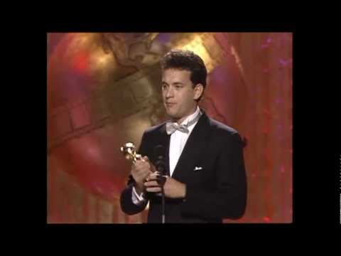 Tom Hanks Wins Best Actor Motion Picture Musical or Comedy - Golden Globes 1989