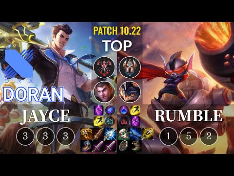DRX Doran Jayce vs Rumble Top - KR Patch 10.22
