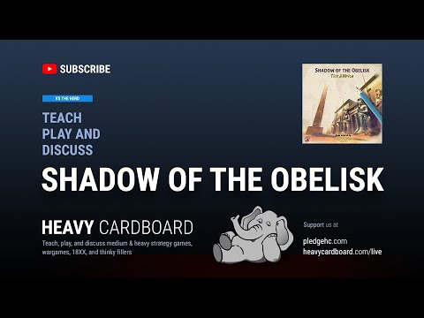 Shadow of the Obelisk Interactive Play-through, Teaching, & Roundtable discussion by Heavy Cardboard