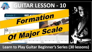 Learn Guitar Online I Guitar for Beginners I Major Scale theory I Intervals I Basic theory I