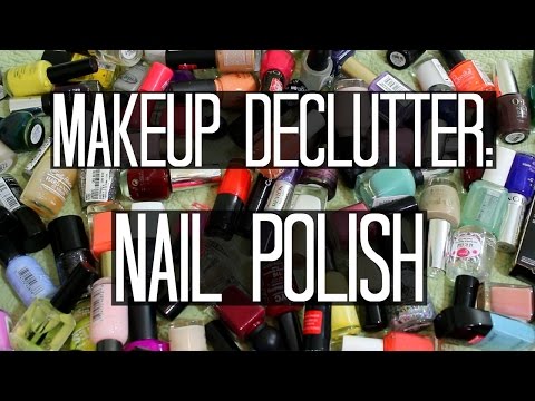Makeup Declutter: Nail Polish | samantha jane Video