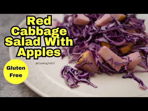 Red Cabbage Salad | Gluten Free Salad Recipe | Red Cabbage Recipe