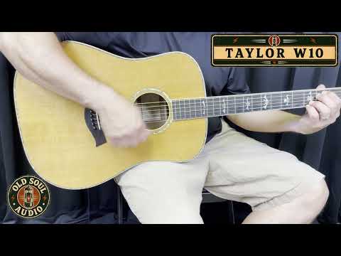 1998 Taylor W10 Solid Walnut Dreadnought Acoustic Guitar w/ OHSC, Original Accessories image 26