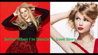 Meghan Trainor vs. Taylor Swift - Better When I&#39;m Dancin&#39; + Love Story Mashup