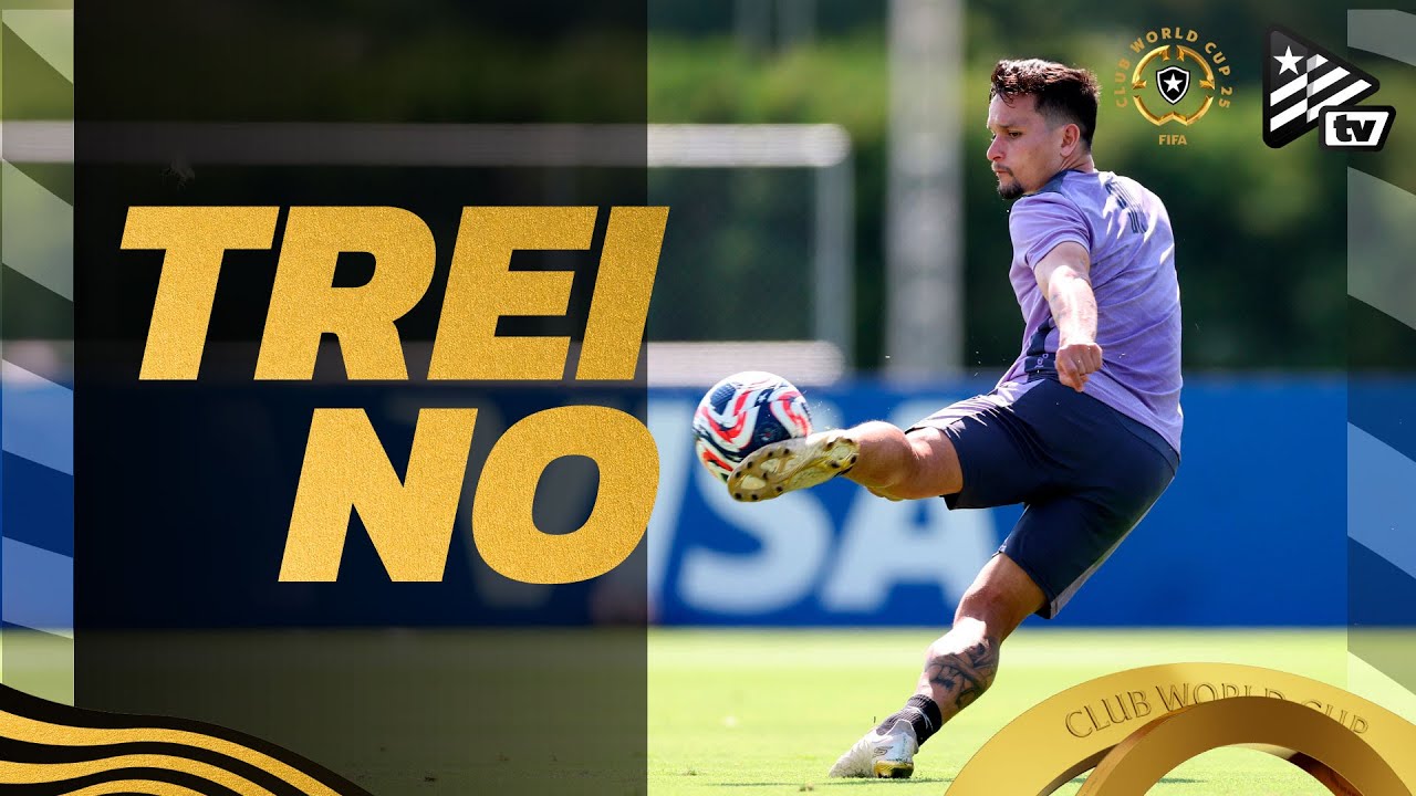 VÍDEO: Botafogo finaliza preparação para partida contra Palmeiras nas oitavas da Copa do Mundo de Clubes