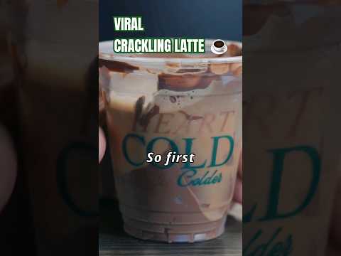 How To Make The VIRAL CRACKLING LATTE ☕️