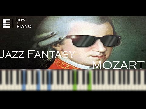 Jazz Fantasy On Mozart Incredible! - Piano Tutorial by HowToPiano [Synthesia]