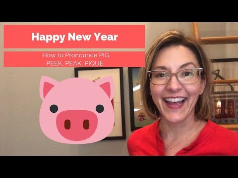 How to Pronounce PIG 🐷 , PEAK, PEEK, PIQUE - Lunar New Year Pronunciation Lesson