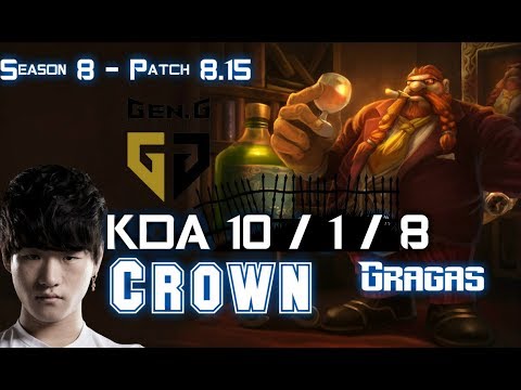 GEN Crown GRAGAS vs IRELIA Mid - Patch 8.15 KR Ranked