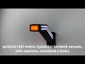 Pozičné LED svetlo 12V / 24V / ľavé - červené / biele / oranžové (57x145x185mm) ECE - Video Youtube
