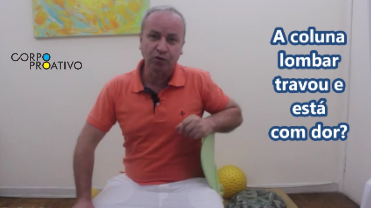 Coluna lombar travou?  Veja o que fazer para alivio de dor imediato.