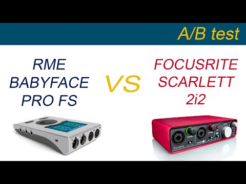 RME BABYFACE PRO FS vs FOCUSRITE SCARLETT 2i2 - A/B TESTING