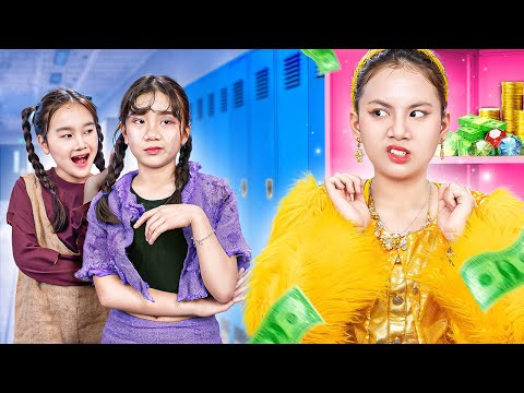 Rich Student Vs Poor Student! First Day Of Rich Girl In Poor School