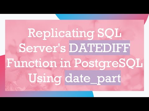 Replicating Sql Servers Datediff Function In Postgresql Using Date_part